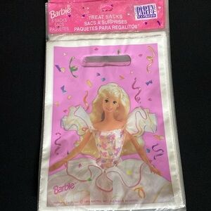 Barbie party favor loot bags Pink birthday Barbie makeup party goodie bags pink